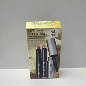 Free Bobbi Brown City Stroll Long Wear Cream Shadow Stick Set Smokey Eye Mascara